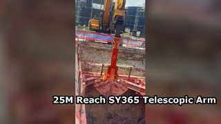 Ramię teleskopowe 25M z łyżką 1,5 cbm do SY365